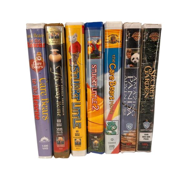 Vintage Set Lot of 7 VHS Tapes Movies - Picture 1 of 8